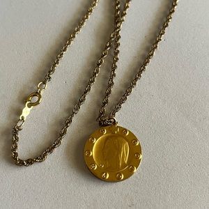 Vintage Virgin Mary/Blessed Mother Gold Filled Necklace